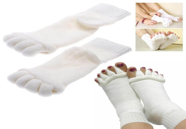 Minjie-Comfy-Toes-Foot-Alignment-Socks-Toe-Spacer-Relaxing-Comfort-Large-X-Large