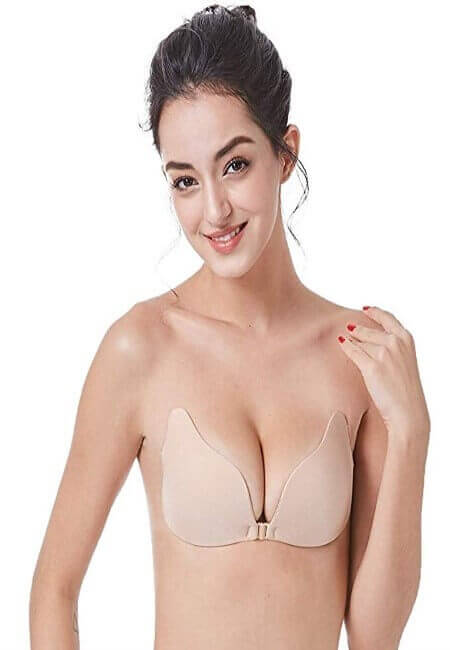 Details about   Silicone Push Up Strapless Invisible Breast Lifting Bra Petal Tape Nipple Covers 