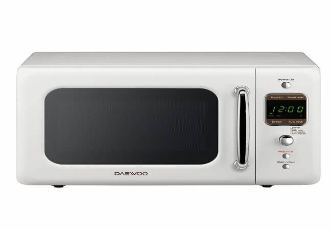 Daewoo-KOR-7LREW-Retro-Countertop-Microwave-Oven-0.7-Cu.-Ft.-700W-Cream-White