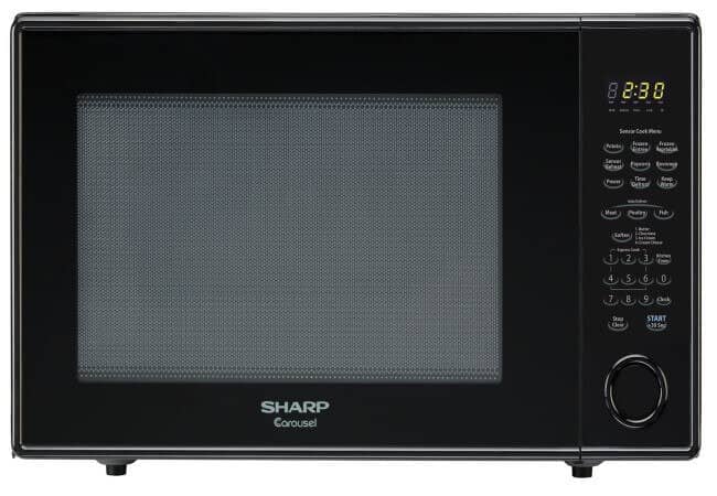 Sharp-Countertop-Microwave-Oven-ZR659YK-2.2-cu.-ft.-1200W-Black-with-Sensor-Cooking