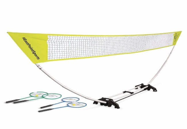 EastPoint-Sports-Easy-Setup-Badminton-Net-Set-5-Feet-Features-Carry-Storage-Built-in-Base-Weather-Proof-Material-Includes-Badminton-Net-4-Rackets