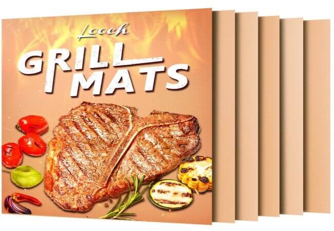 Looch-Copper-Grill-Mat-Non-stick-BBQ-Grill-Baking-Mats