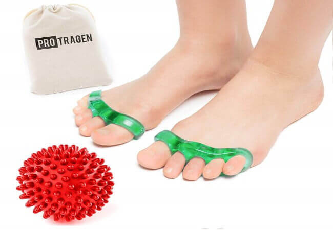 Toe-Separators-Yoga-Massage-Ball-for-Bunions-Pedicure-Hammertoe-Foot-Pain-Relief-by-ProTragen