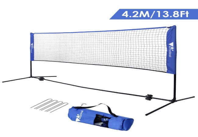 amzdeal-Badminton-Net-14FT-Portable-Net-for-Kids-Volleyball-Tennis-Pickleball