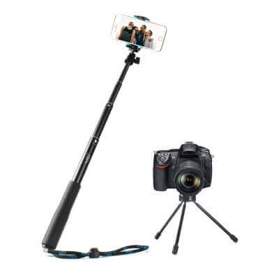 360-Ball-Head-Selfie-Stick-with-Tripod-11.8-to-36.2-Waterproof-Aluminium-Alloy-Telescoping-Hand-Grip