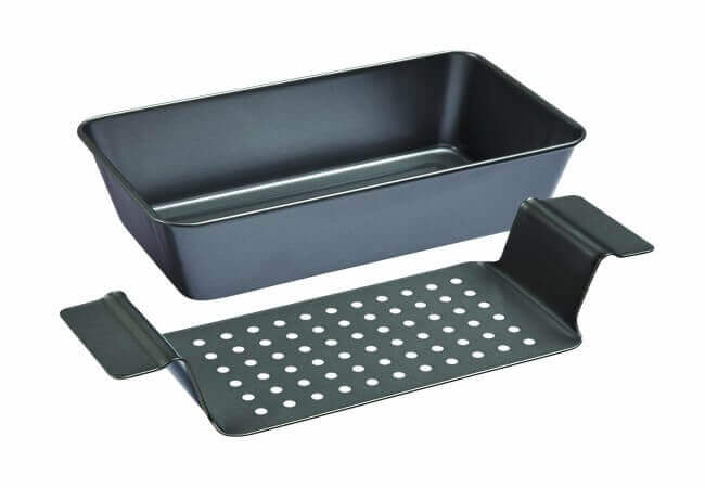 Chicago-Metallic-Professional-Non-Stick-2-Piece-Healthy-Meatloaf-Set-12.25-Inch-by-5.75-Inch-Grey-X50801