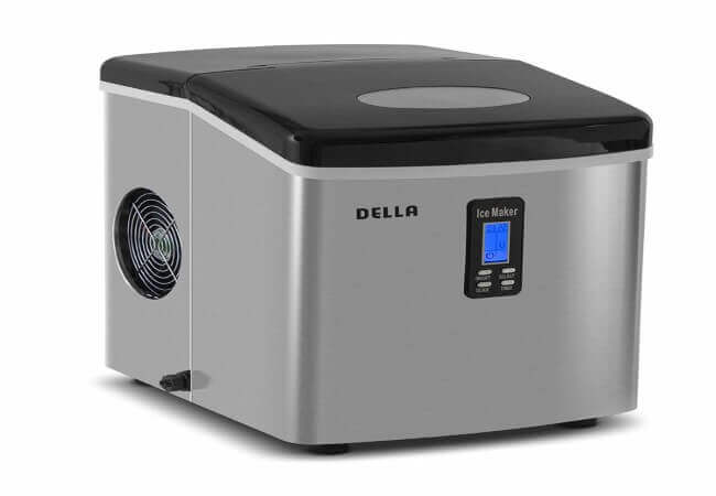Della-Portable-Ice-Maker-28-lb.-Daily-with-Timer-Countertop-Compact-Design