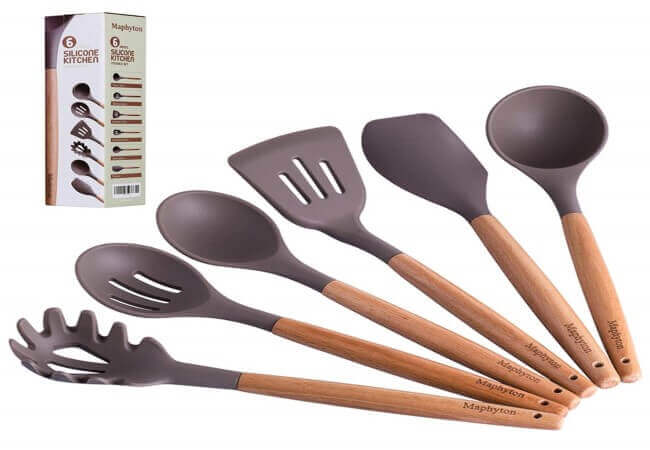 Maphyton-Silicone-Cooking-Utensils-6-Pieces-Nonstick-Kitchen-Tool-Set