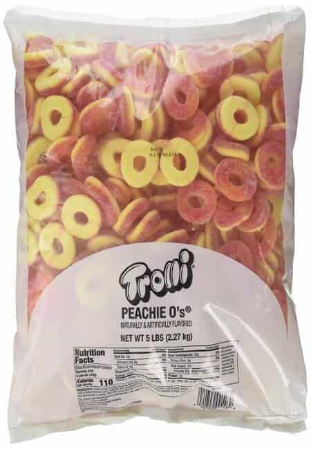 Trolli-Peachie-Os-Sour-Gummy-Rings-Candy-80-Ounce-Pack-of-1-Resealable-Bulk-Candy-Bag