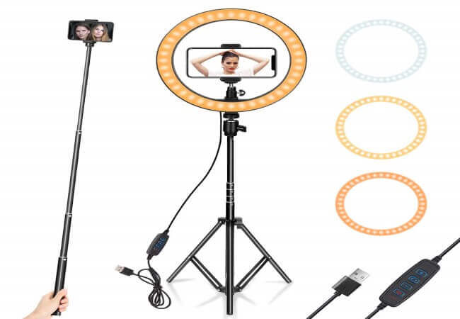 Ring-Light-10-with-Tripod-Stand-Phone-Holder
