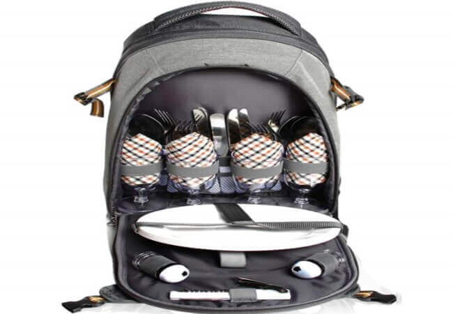 Scuddles-4-Person-Picnic-Backpack-With-SOLID-Stainless-Steel