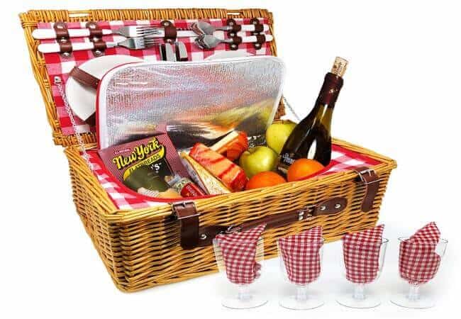 Upgraded-4-Person-XL-Picnic-Basket